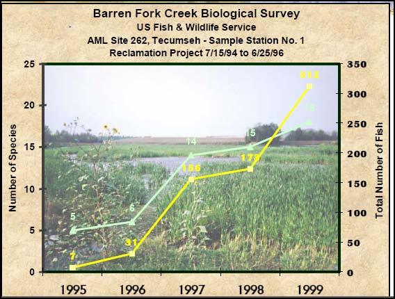 Figure 3-2. Barren Creek biological survey at Site 262.