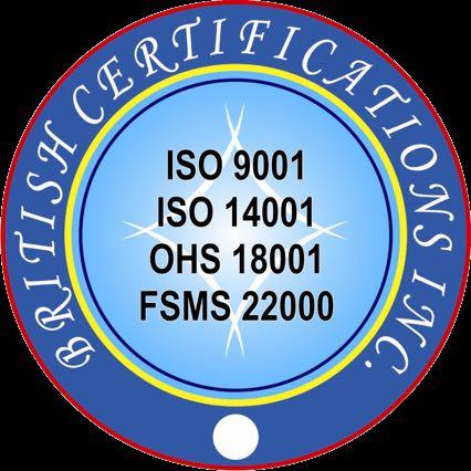 55 Million Certified: ISO 9001:2008, ISO/TS 16949:2009 Plant Area: 8,000 sq. ft.