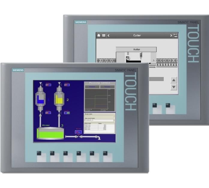 STACKER CRANES CONTROL DISPLAY ELEMENTS Type Siemens KTP, multilingual Key Touch Panel Key Touch Panel for cold