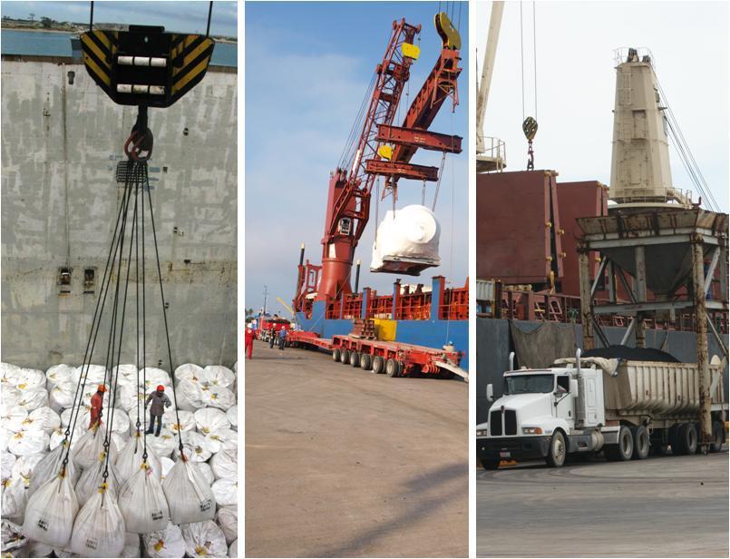 PORT SERVICES To the cargo: Stevedore / Manoeuvre. Heavy Lift. Custom services.