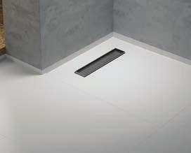 The aqua4ma linear System can be installed on its own to provide a low-level shower deck or in conjunction with aqua4ma Floor / Wall Panels to create a larger, totally watertight area.
