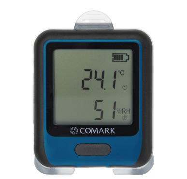 Temperature range: -40 to +125 C / -40 F to +257 F Supplied with one removable thermistor probe, wall bracket and micro USB lead RF312 Dual Plus Temperature Data Logger