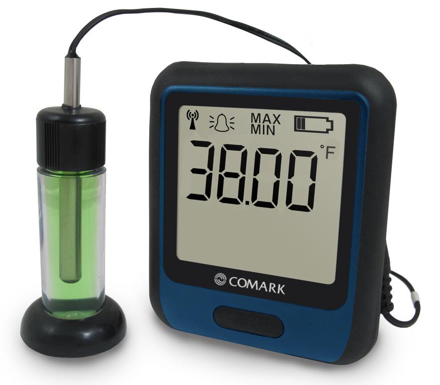 Temperature measurement range: -40 C to +125 C / -40 F to +257 F Supplied with two removable thermistor probes, wall bracket and micro USB lead RF312 Glycol Temperature