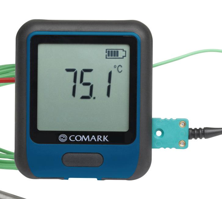 Temperature measurement range: -40 to +125 C / -40 to +257 F Supplied with high accuracy glycol buffer probe, wall bracket and micro USB lead RF313-TH Temperature and