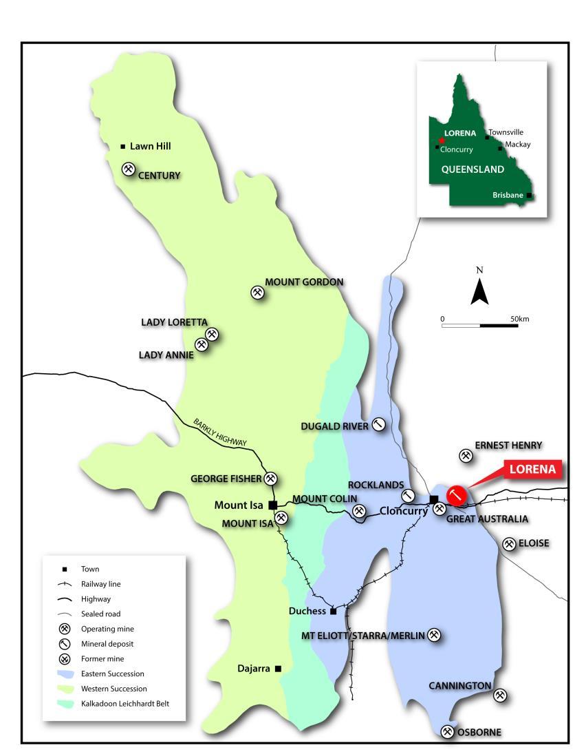 Lorena Project The Lorena Gold project, 15km east of Cloncurry and 135km east of Mt Isa, Qld Malachite entered into a joint venture agreement (JVA) with BCD Resources NL (ASX code: BCD) for BCD to