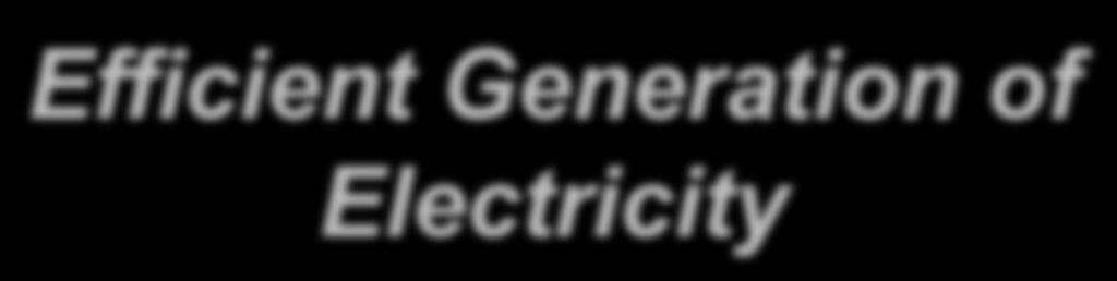 Efficient Generation of Electricity Effort needed by 2055