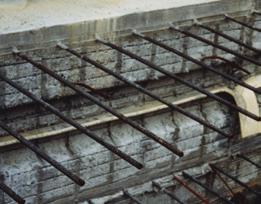 Visual inspection of the concrete consolidation is also accomplished due to the openings in the mesh.