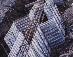 Attaching with tie wire around the Stay-Form ribs and rebar or lumber makes installation easy.