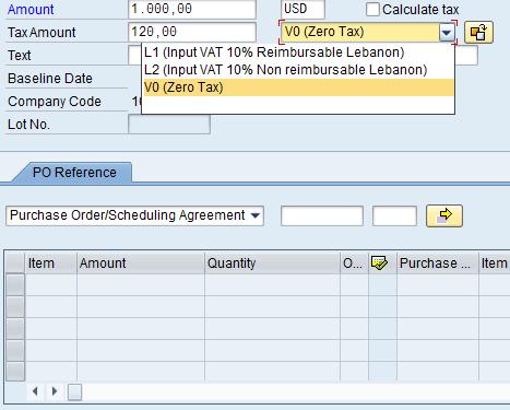 Calculate VAT Add Header Data Calculate VAT Add PO Reference Add Payment Terms Simulate and Post The selected Tax Code will allow Umoja to calculate the tax amount and determine in which GL Account