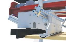 The Opti-Feed 3000 consists of a mechanical layer gripper system, suitable for feeding short workpieces from 380 2,500 mm (15-98 ).