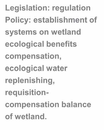 1 Enhance wetland conservation laws