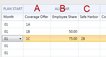 A- The coverage offer is chosen from the dropdown list form the valid list of options. MIP Support cannot explain what the options are or which option you should select.