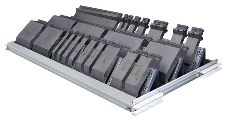 Bending tool carriers and accessories The perfect system for the safe and well-arranged storage of all types of bending tools The Apfel bending tool holders are optimally matched to the tooling of
