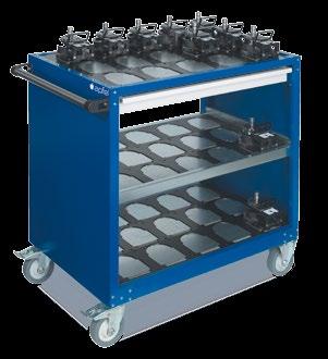 Bending tool carriers and accessories The perfect system for the professional, safe and space-saving storage of all types of punching tools and setup cartridges Our tool holders are optimally matched
