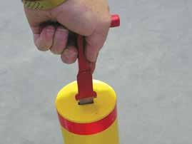 Our bollards are finished in a quality yellow powdercoated finish making them highly