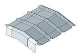 Ridge Cap With Peak Box Factory formed for easy installation.