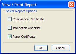 Panel Certificate Under IECC 2009-