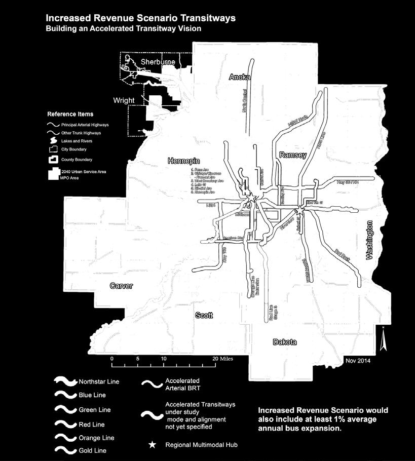 Background 9 transit corridor studies completed, 7 more initiated since 2008 2040 Transportation Policy Plan identifies