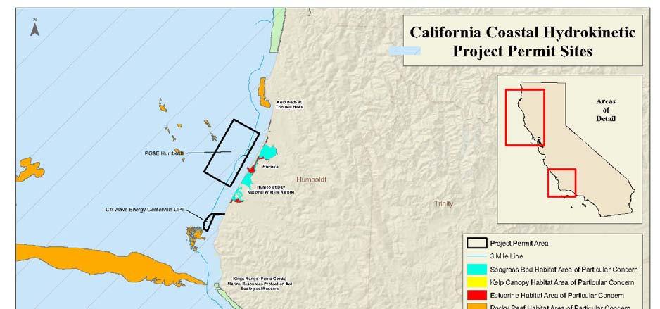Northern Coast Calif Wave Power Projects PG&E