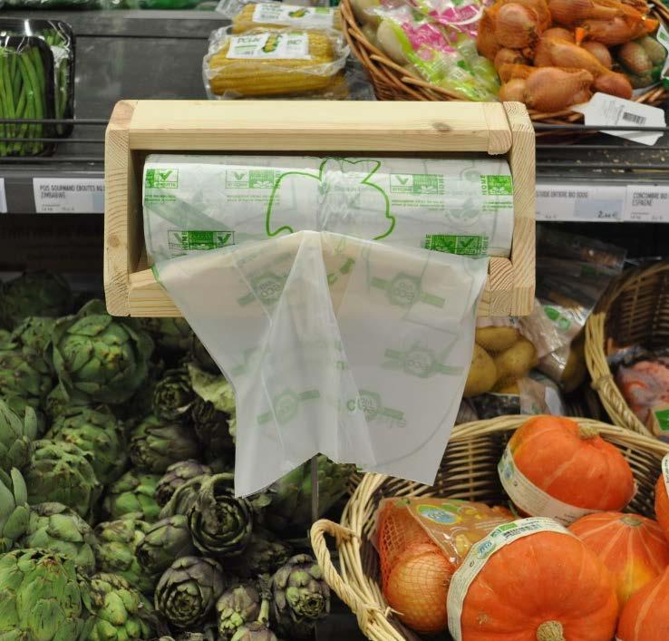 ecovio fruit & vegetable bags Example for Loop Certified home-compostable fruit & vegetable bags Dual use: fruit & vegetable