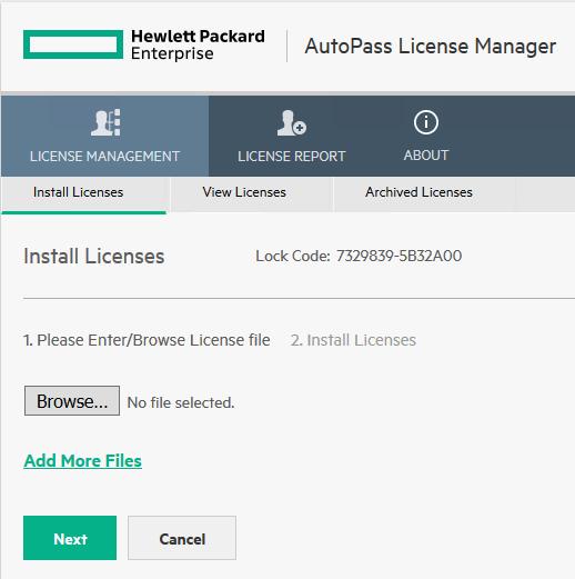 installed licenses add