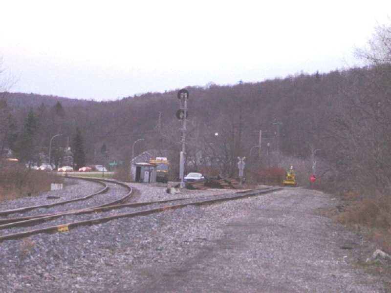 with the CSXT Main Line. Also like the Syracuse line, this single track line consists of jointed rail and is not equipped with a signal system.