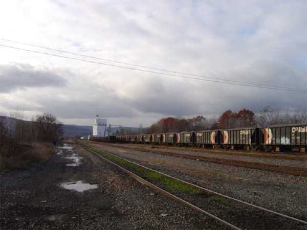 automobiles, are at Holmes Place at the north end of the yard and Terrace Drive (NY 173) at the south end of the yard.