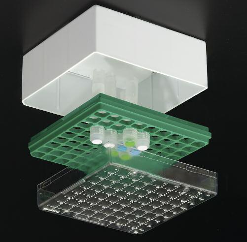 STORAGE BOXES Features and benefits of 25- and 81-Place CRYOSTORE TM Storage Boxes 1- Writing surface has numbered squares for easy sample identification 2- Stackable 3- Vials readily visible through
