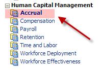 ACCRUAL Accrual Dashboard displays the employee leave accrual balance hours and the accrual liability amounts by various agencies within the state. Navigate to and select the Compensation dashboard.