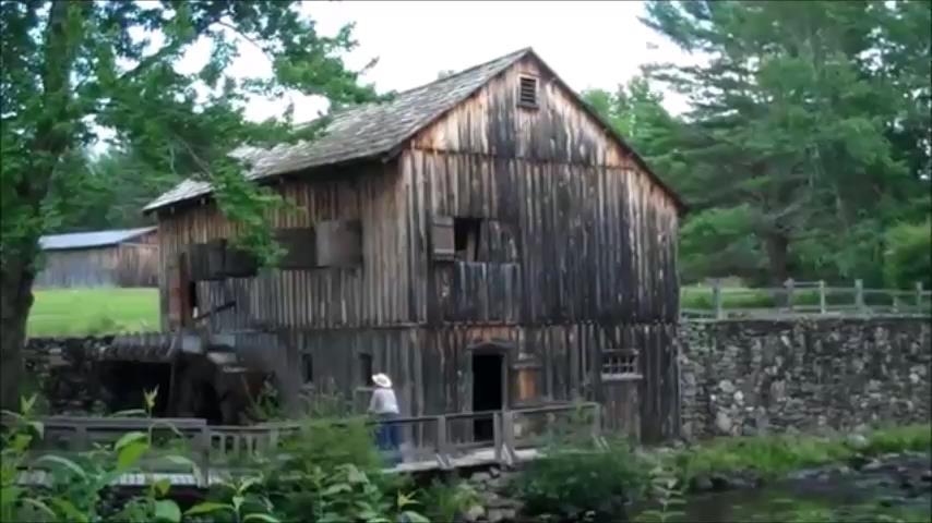 Waterwheel Driven Saw Mill
