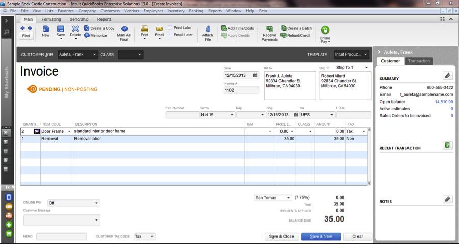 Faster Form Completion Find items in your sales forms based on item detail, including custom fields, directly from your