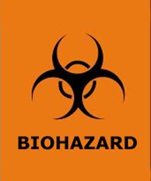 all laboratories working with biohazardous materials will be delineated with a biohazard symbol and the term biohazard.