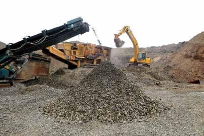 By extracting and processing aggregate on site, we can significantly reduce the amount of imported