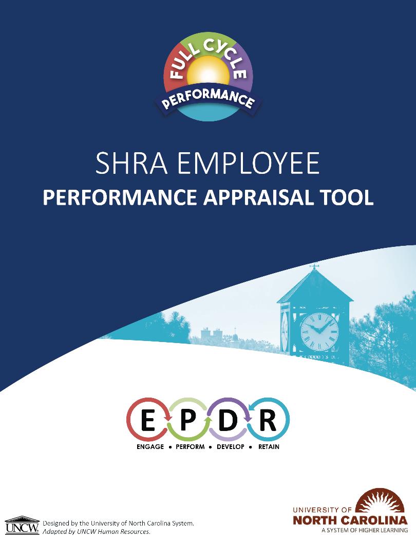 Similarities and Differences SHRA & EHRA Performance Appraisal Tools Part 1: Performance Plan (pages 1-6) Institutional