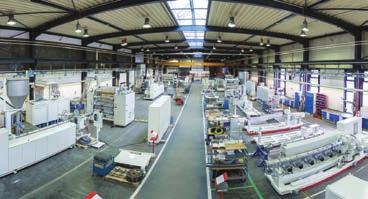 Austria extruders, GmbH tooling and roll stacks.