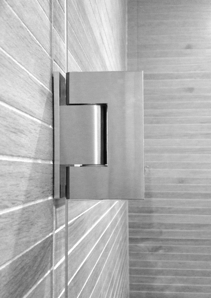 GLASSLINE SHOWER DOOR To complete the dream of a modern and unique shower cubicle, unidrain offers