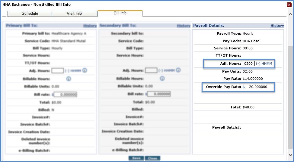 Visit Differential Setting a Differential at the Visit level has to be done manually for each individual Visit.