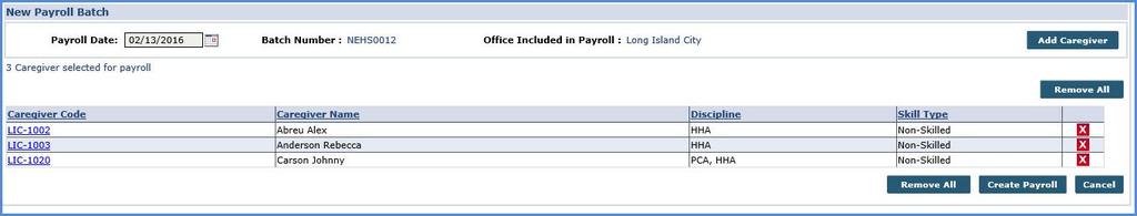 Running Payroll Agencies have the option to choose between two types of Payroll logic: Specific Week-Ending Date: Payroll may only be generated on the specified Week-Ending Date.