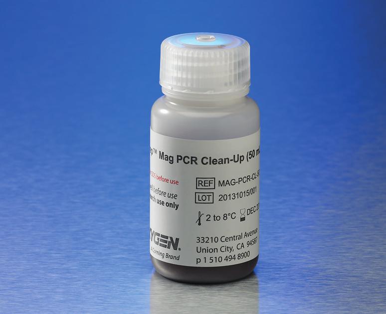 The AxyPrep MAG PCR Clean-Up Kit utilizes a unique paramagnetic bead technology for quick high-throughput purification of PCR amplicons.
