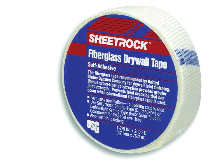 Can be used with SHEETROCK Paper and Fibreglass Tapes.