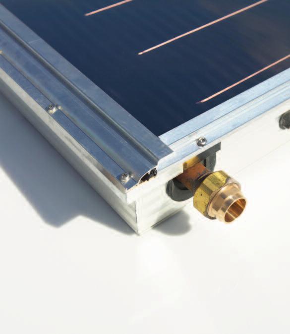 Zenith Flat Plate On Tile and Inset Product Specifications ON TILE COLLECTORS - Ideal for retro fit applications with Solar collectors sitting on top of the roof tiles, therefore requiring minimal