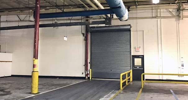 Freight Ingress/Egress October 2017 +/-5,000 sf +/-24,150 sf +/-850 sf 100% Combination of metal halide, and florescent lighting* 25' x 50' 20' to 22' Clear (WHS) *14.
