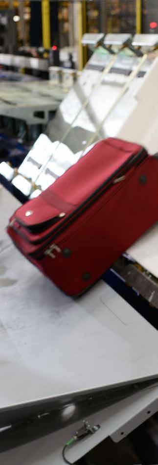 Baggage handling systems: Ejector Ejectors: for especially selective sorting.