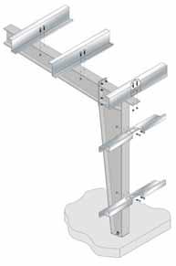 Olympia s Rigid Frame Construction The web of the rafter beams and columns is a solid steel plate design and the flanges on the sides of the web are made of solid steel bar stock.