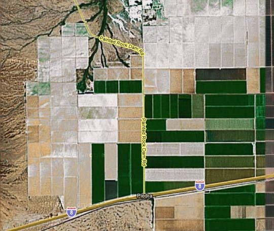 Solana Property Satellite View Satellite view of the Solana site illustrates the previously disturbed, agricultural use of the land.