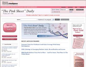 With the largest team of analysts in the industry, who talk to more regulatory and business insiders than any other publication, The Pink Sheet DAILY is your