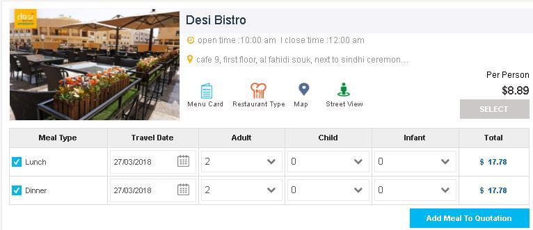 Meal/ Restaurant Management A very Dynamic and effective solution to sell meal with upselling features. For E.