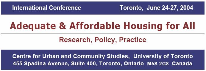 Involving homeless and formerly homeless clients in projects and programs to address homelessness Jim Zamprelli Policy and Research Division, Canada Mortgage and Housing Corp.
