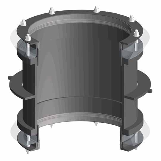 Wall Couplings - Type 1 Product Design Benefits Couplings & Flange Adaptors Dedicated Corrosion Protection Metal components are coated with Rilsan Nylon 11 which is WRAS approved for use with potable
