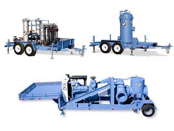 Photo 1 Truck-mounted vacuum unit Photo 2 Trailer-mounted units Design Information Mobile treatment systems include: vacuum units that collect and transport sediment-laden water for off-site